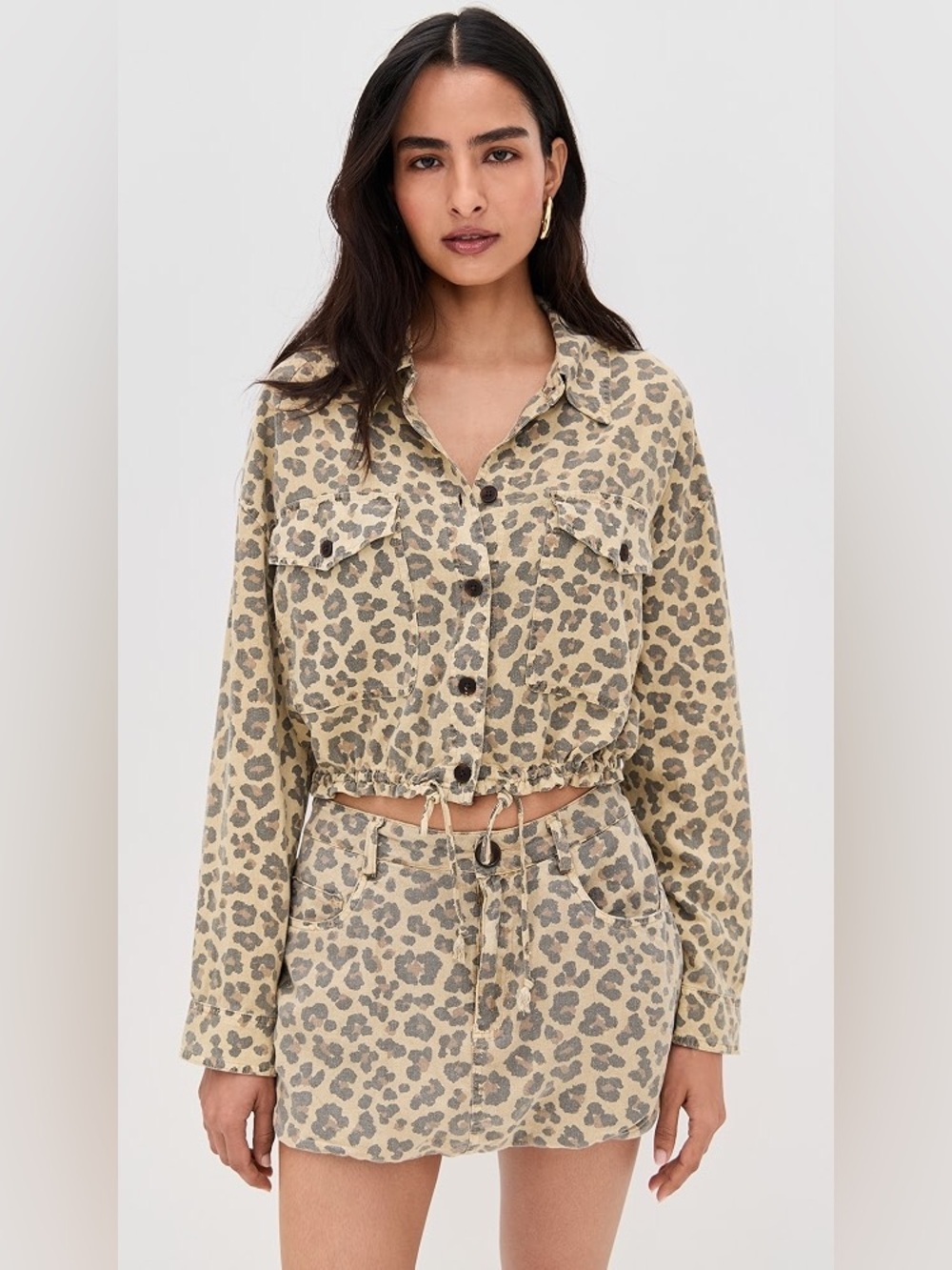 BLANK NYC Wild Story Jacket Leopard Print Size Medium